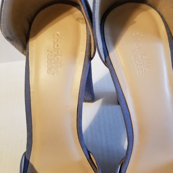 Y2K Charlotte Rouse Boho Jean Platform Heels SZ 10 - Picture 2 of 8